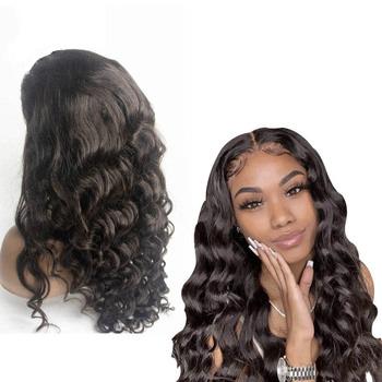 China Cheap Silky Straight Wave 100 Raw Indian Hair Extension Vendors Human Hair Wigs, Long HD Natural Transparent Frontal Loosewigs Good Density for sale