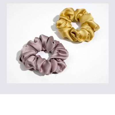 China Widely Used Hair Scrunchies Satin Ties Silk Elastic Hair Bands for sale