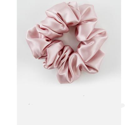 China Fashion scrunchies, girls and women colorful silky pink soft hair care for sale