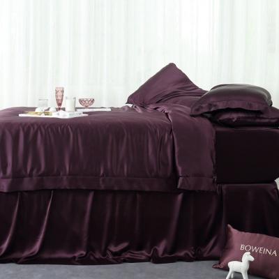 China Xuzhou Factory Price Nondisposable - 100% Grade 6A Silk Mulberry Leaf Set Duvet Cover Set for sale