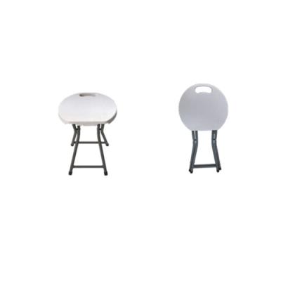 China Contemporary Wholesale Hot Sale Outdoor Small Round Plastic Folding Stool for sale