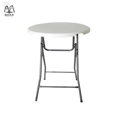 China Lightweight Hot Sale Space Saving 60/80CM Cocktail Folding High Bar Table For Bistros for sale