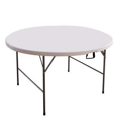 China Wholesale Durable Durable Metal Frame Plastic Round 6ft Times Party Table For Events for sale