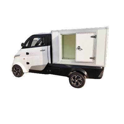 China EBU 4 Wheel Personal Cargo Electric Van Car Mini Fast Food Delivery Van With Auto China EEC Left RWD for sale