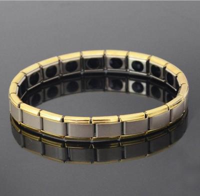 China Stainless Steel Magnetic Elastic Bracelets & Bangles Germanium Bangle Fashion Men Jewelry for sale