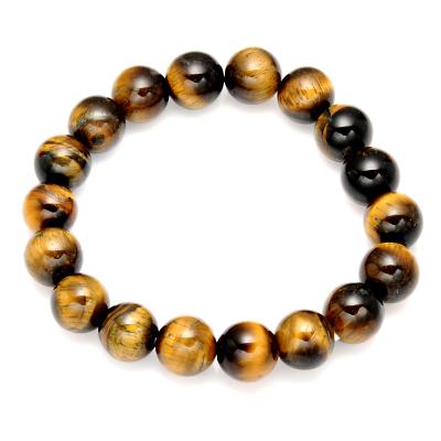 China CLASSIC Tiger Eye Natural Stone Bracelet Stone Beads Jewelry Bangle for sale