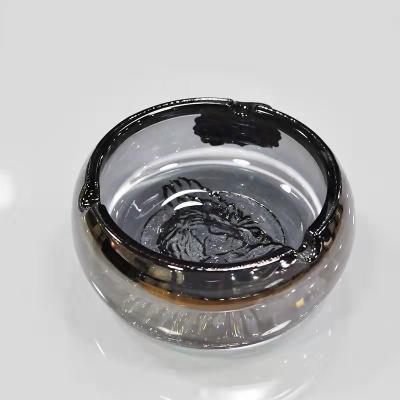 China New arrival durable hotel decoration custom factory price crystal glass ashtray cigar cigarettes ashtray for sale