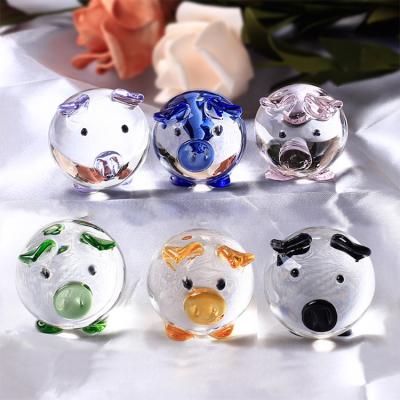 China China Pig Shape Ornaments Crystal Pig Shape Decorations and Ornaments for sale