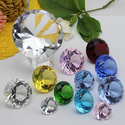 China China Standard 40mm White Diamond Decoration Customs Fine Crystal Crystal Diamond for sale