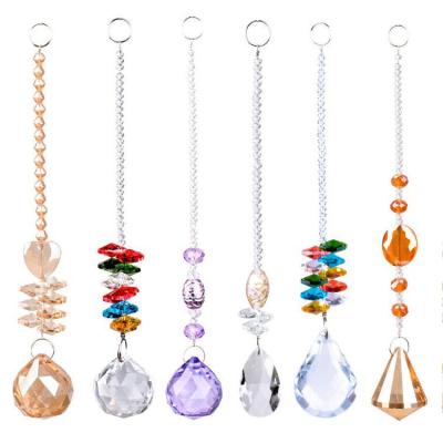 China Eco-friendly China Catcher Natural Crystal Sun Catcher Pendant Light Dream Pendant Curtain Custom for sale