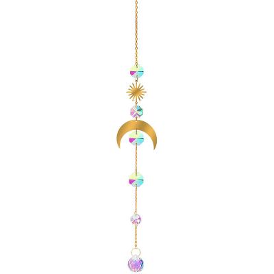 China China Standard Life Metal Outdoor Crafts Garden Ornaments Sun Catcher Crystal Pendant Light Pendant for sale