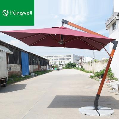 China Traditional Garden Furniture Set Aluminum Outdoor Parasol Umbrellas Heavy Duty Patio Umbrella for sale