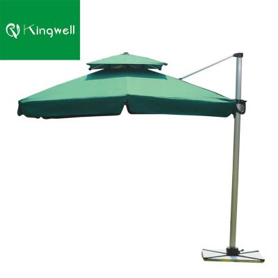 China Minimalist Garden Aluminum Outdoor Furniture Umbrellas Large Size Gardeners Eden Parasol for sale