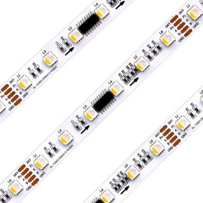 China Flexible 24V 4 Channel DMX512 Digital5050 RGBW Pixel Led Strip Light for sale