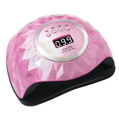 China Gel Nail Curing Professional 248W Pink Led Nail UV Lamp Portable Dual Dryer Gel Light With Motion Sensing Nail Dryer Lamp for sale