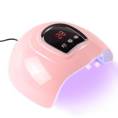 China Gel Nail Curing Professional 54W Pink Led Gel Nail Dryer Gel Nail Dryer UV Led Lamp Light UV Rechargeable Lamp Double UV Led Lamp for sale