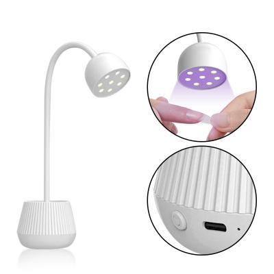 China Quick Cure White LED Gel BQAN Private Label Rechargeable UV Lamp Mini Nails Dryer For Nail Tips for sale