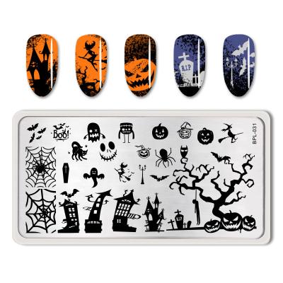 China BQAN New Durable OEM Customized Design Stamping Nail Art DIY Nail Painting Tool Plate Hot Stamping Halloween Christmas for sale