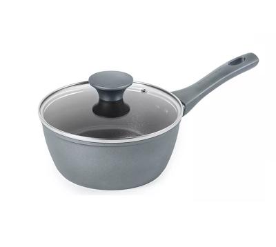 China Sustainable Home Use Hot Selling Kitchen Use Economic Stick Sauce Pan Non With Handle Induction Bottom Soft Touch Healthy Cooking PFOA FREE for sale