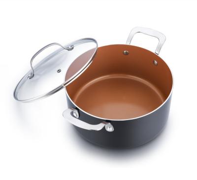 China CLASSIC Kitchen Cookware Set Non-Stick Cooper Pot and Pan Set for sale