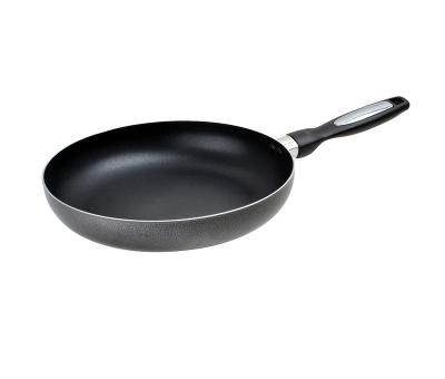 China Modern Cheap Home Use Frying Pan With Nonstick Coating Outside Powder Induction Bottom Soft Touch Healthy Cooking PFOA Plastic Handle Free for sale