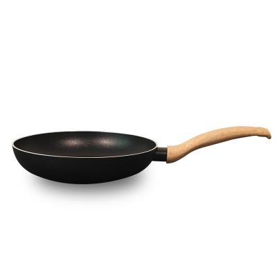 China Modern Cheap Aluminum Frying Pan Home Use With Black Nonstick Coating Handle Induction Bottom Soft Touch Healthy Cooking PFOA FREE for sale