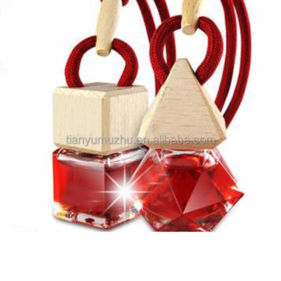 China Eco-friendly 8ML Empty Car Perfume Bottles Hanging Car Air Freshener For Scent Diffuser Use for sale