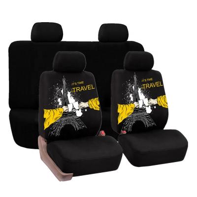 China Wholesale Comfortable Fancy Design Seat Cover Sandwich Fabric Universal Car Seat Cover for sale