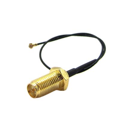 China Waterproof RF Pigtail Cable RF Extension Cable IPX UFL RF Female Coaxial 1.13 Coaxial Cable Connector for sale