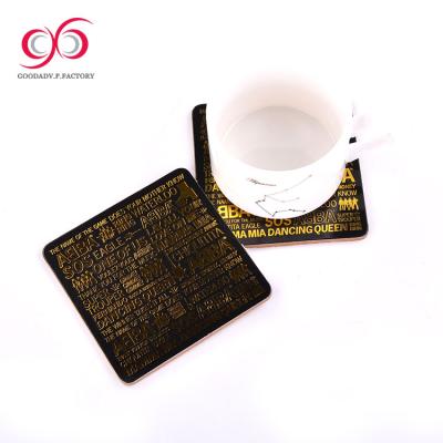 China Sustainable Wholesale Price Drinking Cup MDF Coaster Mat Guangdong Manufacturer for sale