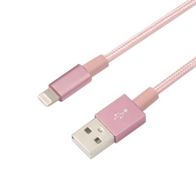 China 2019 Nylon Braided MP3/MP4 Player Mfi Metal USB Data Charger Cable For iPhone X For iPhone 8 for sale