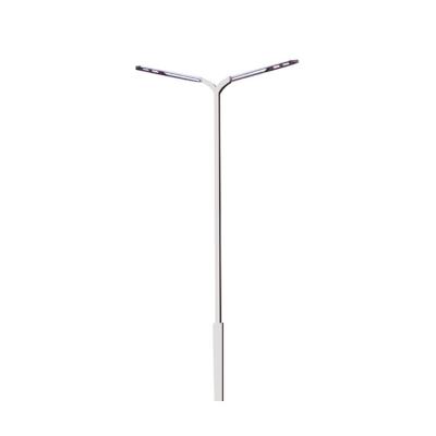 China Aluminum / Garden Stainless / Hot Dip Galvanized Street Light Q235 Steel Arm LED Light Pole Double Pole for sale