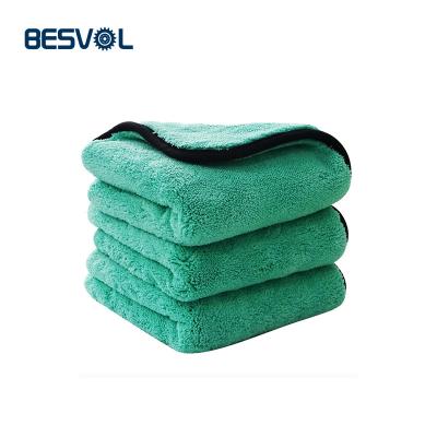 China Custom 1200 Gsm Microfiber Car Detailing Cloth Towel Washing Cleaning Cloth Long Hair Thick Plush Premium Quality Towel for sale