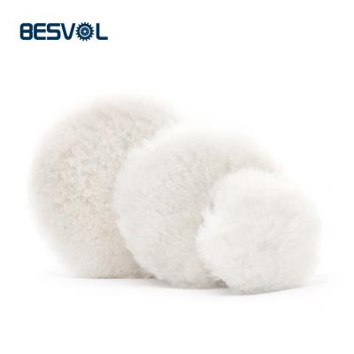 China Car Wash Sponge Pure Wool Detailing Polishing Pad for Car Polishing and Cleaning Waxing for sale