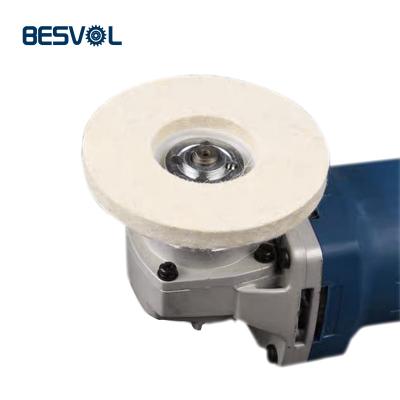 China New Arrival High Quality Reusable 100% Eco-friendly Polishing Wool Felt Abrasive Polishing Disc Wheel For Stainless Steel for sale