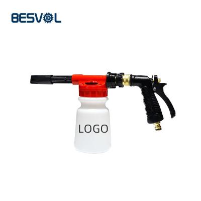 China Spray Foam Low Pressure Car Washing Machine Snow Foam Cannon Bottle Lance Gun for sale