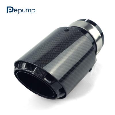 China Diameter 89 101 114mm Style Exhaust Muffler Tip Pipe For Universal Car Single Straight Outlet Tail Throat Pipe Universal for sale