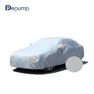 China With Light Reflection Tape Hot Sale PEVA Cotton Striping All Weather Protective Car Cover Rain Sun Snow Dust Waterproof Car Cover for sale