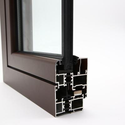 China Folding Broken Aluminum Screen Thermal Picture Casement Sliding Windows for sale