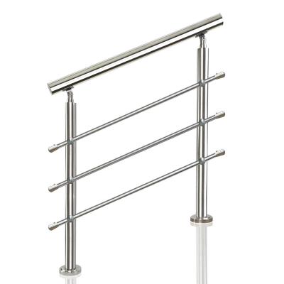 China Modern stair designs in iron crystal stair u channel glass base track designs galvanized pipe stair railing for sale