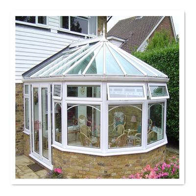 China ROCKY Aluminum Glass Prefabricated Luxury Traditional Customized Superior Chinese Triangle Georgian Conservatory Bedroom Accessories for sale