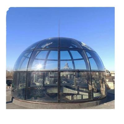 China Traditional ROCKY Outdoor Garden Glass Sunroom Conservatory with Extrusion Aluminum Profile Frame Sun Room Exterior Finish for sale