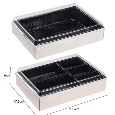 China Caja de comida rápida biodegradable desechable, caja de sushi comercial de alta calidad caja de madera caja de embalaje de ensalada en venta