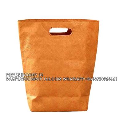 Китай Tyvek DuPont Paper Vintage Kraft Paper Outgoing Shopping Handbag Printed LOGO Водостойкая сумка на одном плече продается