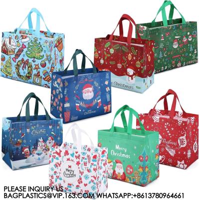 China Bolsas de regalo de Navidad, bolsas de regalo de Navidad con mangos, bolsas de regalo de Navidad, bolsas de Navidad multifuncionales no tejidas en venta