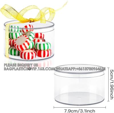 China Clear Acrylic Plastic Boxes, 3.11x3.11x2 Small Plastic Box With Lid Transparent Clear Containers Display Boxes for sale