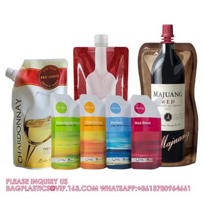 China Bolsa de aluminio Válvula de vino rojo Bolsa de juguete Bolsas de plástico sostenibles Logotipo impreso Inodoro Bolsa de juguete de vino en venta