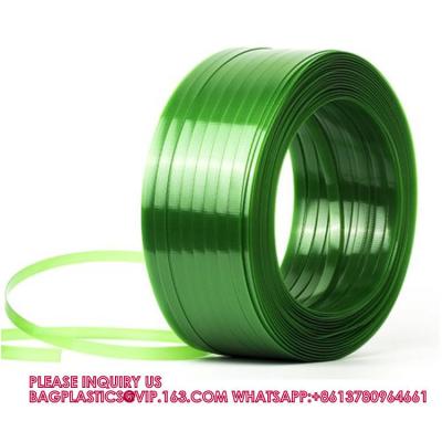 China 16 mm de ancho Personalización de cinta verde de PET cinta de embalaje de PET cinta de embalaje de banda de PP cinta de poliéster cinta de embalaje en venta