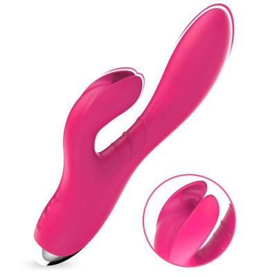 China Contracted & Contemporary Female Telescopic Toys Porn Silicone G Spot Vibrator Vagina Stimulator Jack USB Charger Lesbian Rabbit Vibrator for sale