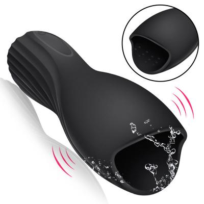 China Aibeile 10 Modes Contracted & Contemporary Male Masturbator Automatic Climax Sex Glans Stimulator Oral Masturbator Cup For Man for sale